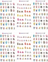 Comprar Sticker Nails Tatto Tatuajes De Uñas Labubu 6 Planillas Labubu
