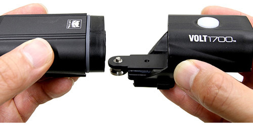 Luz Delantera Led Volt1700 2 Led Usb Recargable Cateye Color Negro