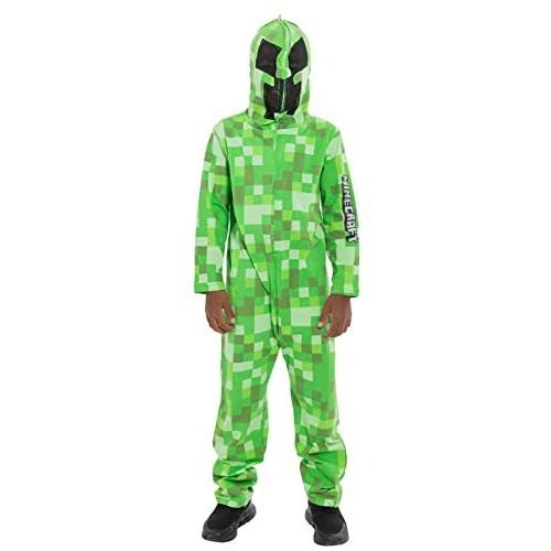 Minecraft Creeper Little Boys Zip-up Hooded Costume Rczht