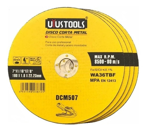 Disco Corte Metal 7 PuLG Master X 100 Unid Dcm507 Uyustools