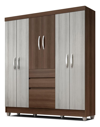 Guarda Roupa Lia 6 Portas  Terraro/naturaly