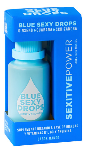 Pildoras Sexitive Energizante Femenina Masculina Vigorizante Blue Sexy Drops 20ml