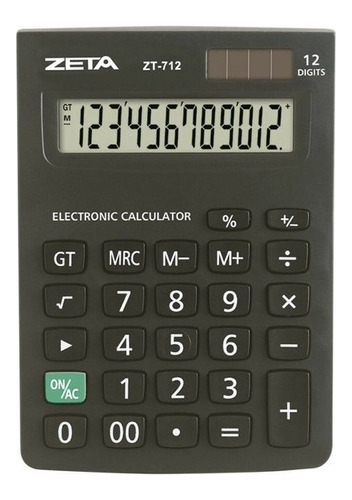 Calculadora De Mesa Escritório 12 Dígitos Zt712 - Zeta