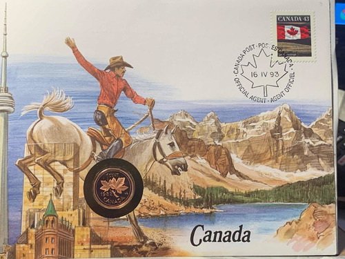 Envelope, Selo E Moeda Canadá 1º Dia De Circulação