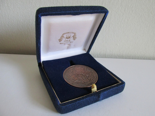  Medalla Cia Cobre Braden Copper Chile Año 1961  Muy Escasa