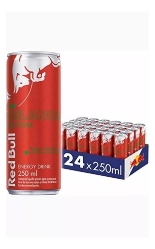 Red Bull Energético Melancia 24 Unidades 250ml
