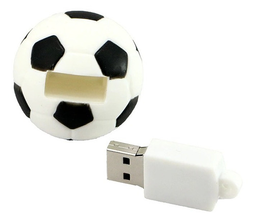 Memoria Usb 64gb Diseño Forma Figura De Balón Fútbol 