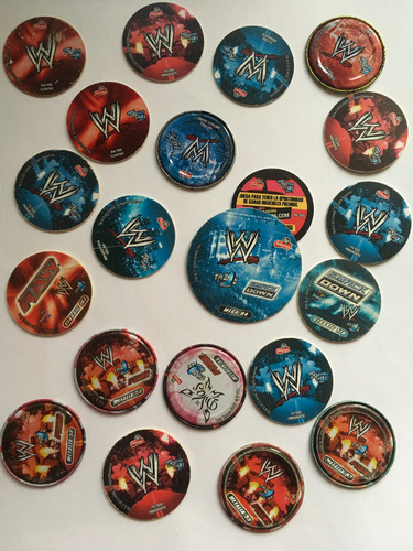21 Tazos Wwe Sabritas Año 2009 Y 2013 Originales (Usado)