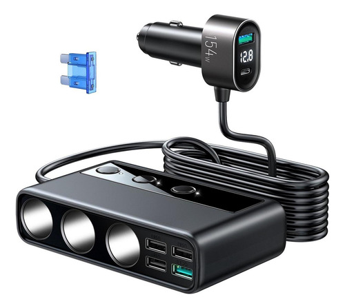 Adaptador De Cargador De Coche Usb De Carga Rápida 12v/24v U