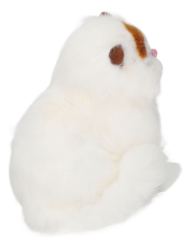 Estatua Decorativa De Gato Peludo, De Piel Sintética, Divert