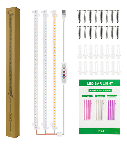 Lámpara De Brillo Grow Light, Tiras De Luz Verde, Growth Gro