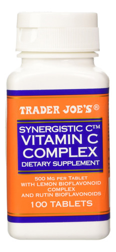 Trader Joe's Synergistic C Vitamin C Complex 500 Mg Con Biof