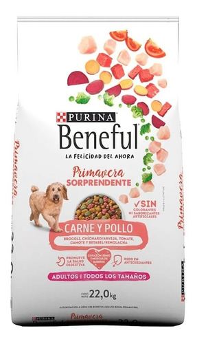 Croquetas Beneful Perro Adulto Carne Y Pollo 22kg Msi