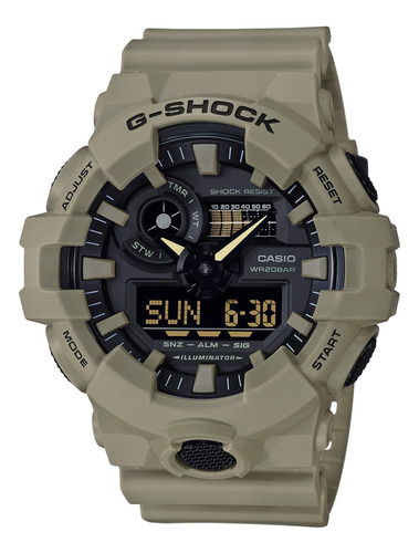 G-shock Ga-700uc, Beige Bronceado, Casual