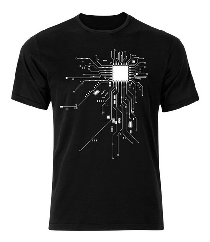 Playera Cpu Computer Heart Para Caballero, Diagrama Cpu