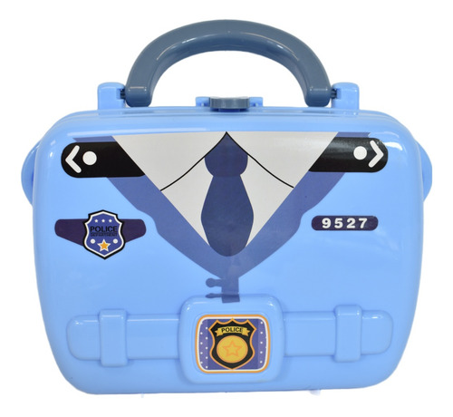 Imagen 2 de 4 de Set De Policia Infantil Para Niños Valija 20 Pc