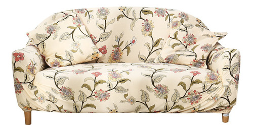 3 Asiento Patrón Floral Funda De Sofá Elástica