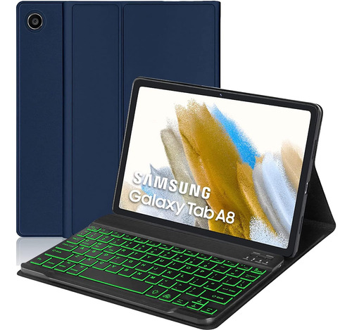 Funda Con Teclado Suyooulin / Para Galaxy Tab 10.5  / Blue