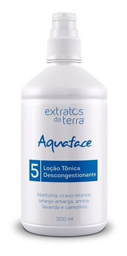 Loção Tônica Descongestionante Aquaface  Extratos Da Terra