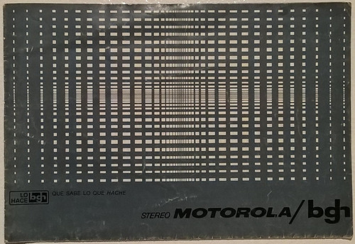 Folleto Stereo Motorola / Bgh - Década '60