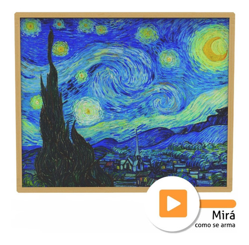 Cuadros Van Gogh  La Noche Estrellada 100x120 Cm Bastidor