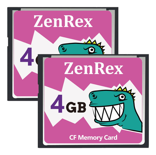 Zenrex Paquete De 2 Tarjetas De Memoria Compactflash Cf Udma