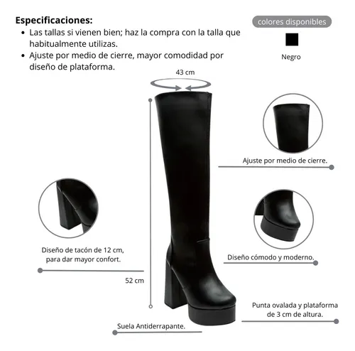 Botas Altas Mujer Bratz Giselle Negro