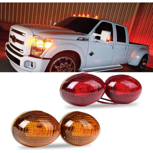 4 Pcs For Ford F350 F450 F550 1999-2010 Led Side Fender  Oad