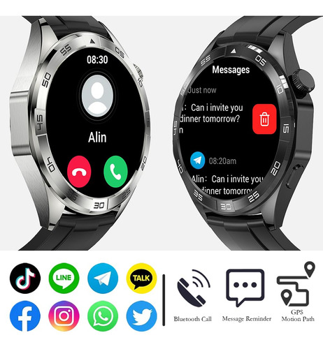 Lakeyloyi - Rastreador De Actividad Física Para Hombres Y Mujeres, Visualización Hd Impermeable, Asistente De Voz Ai 24 Horas De Sueño, Monitoreo De F