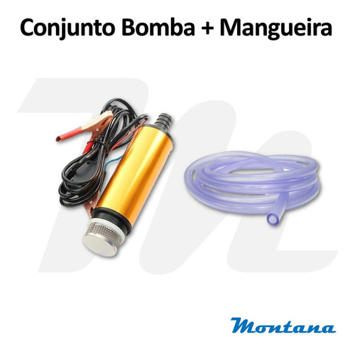 Bomba Prática Pra Abastecer Trator Marca Montana + Mangueira