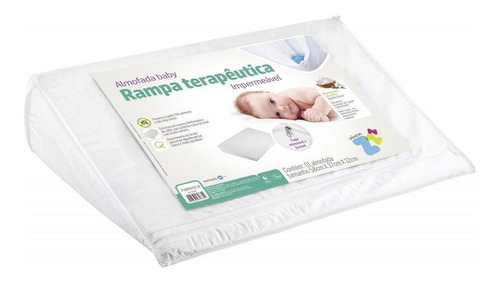 Travesseiro Rampa Antirrefluxo Baby Antialérgico Fibrasca Cor Branco