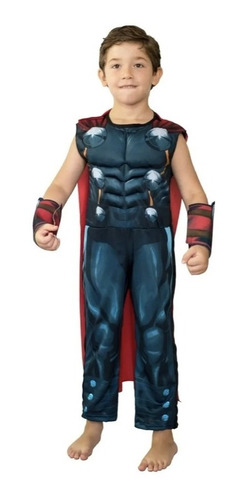 Disfraz Thor Con Musculos Avengers Disney Licencia Original