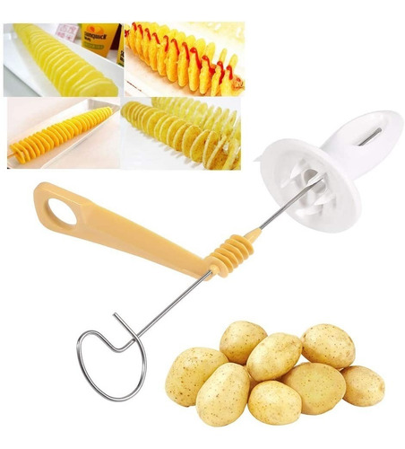 Imagen 1 de 6 de Espiropapas Cortador De Papas Forma Espiral Varillas Facil