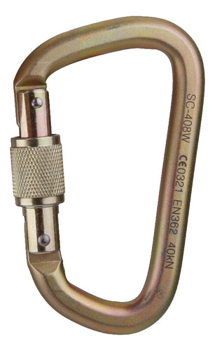 40kn Clip Mosquetón Bloqueo De Tornillo For Acampada