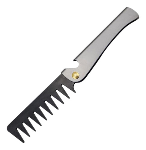 2 Pente De Cabeça De Óleo Dobrável Masculino, 2 11cmx3cm