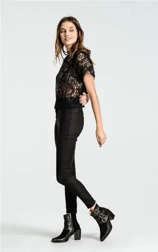 Top Paula Cahen D´anvers Polaca Negro-rojo