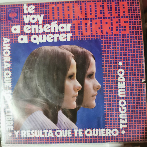 Disco 45 Rpm: Manoella Torres- Ahora Q Soy Libre