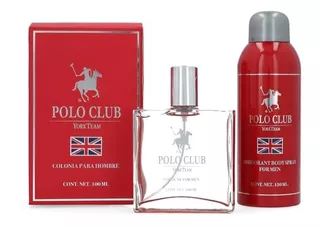 Perfume Polo Club Red York Team 100 Ml + Desodorante 150 Ml.