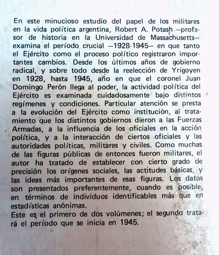 El Ejército Y La Política En La Argentina 1928-1945