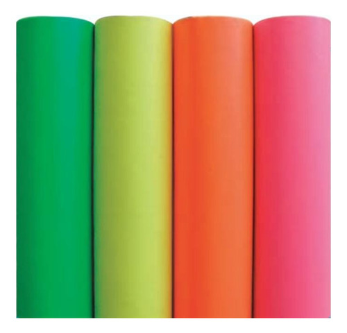 Papel Contac Adhesivo Colores Fluo 0.45x10 Mts Muresco