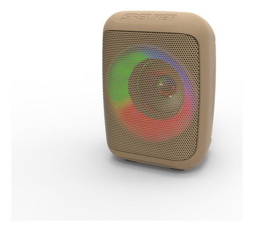 Ms2647 Bocina Portátil Bluetooth Inalámbrica Usb, Aux, Sd Fm Color Amarillo