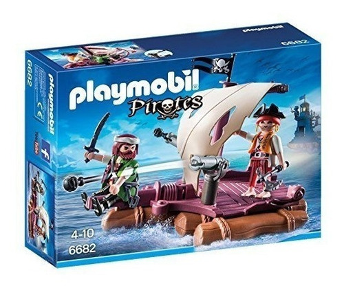 Playmobil Piratas- Balsa Pirata Playset 6682 