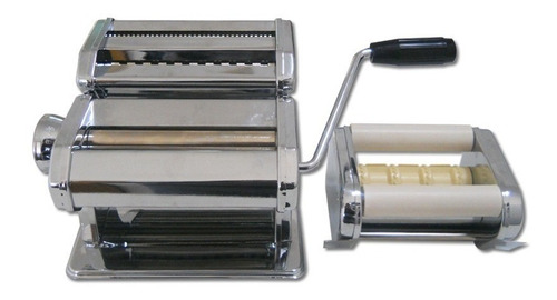 Imagen 1 de 10 de Maquina De Pastas Fabrica Fideos + Raviolera 3 En 1 Acero