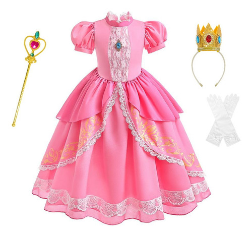 Vestido De Princesa Peach Vestidos Para Niñas Niñas