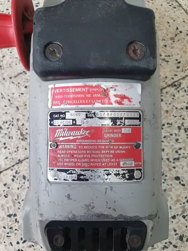 Milwaukee heavy duty grinder 6068 outlet