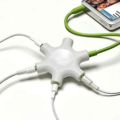 Conector Divisor De Audio Para Multiples Auriculares De 5...