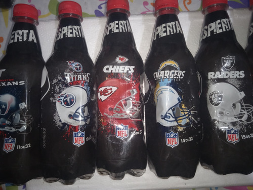 26 Botellas Pepsi Súper Bowl Xlvll Y 7 Minijugadores