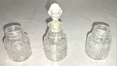 Licoreiras Mini Muito Antigas Em Cristal  ( Only Wood1370)