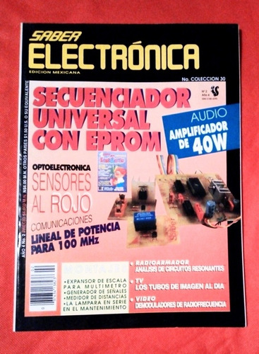 Revista Saber Electrónica De 1993 Año 4 Número 2 