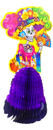 1 Mini Adorno Colgante De Catrina Con Falda 3d Dia De Muerto